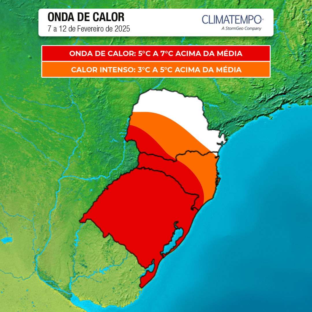 Imagem Recorde de calor em Porto Alegre e temperaturas extremas no Sul