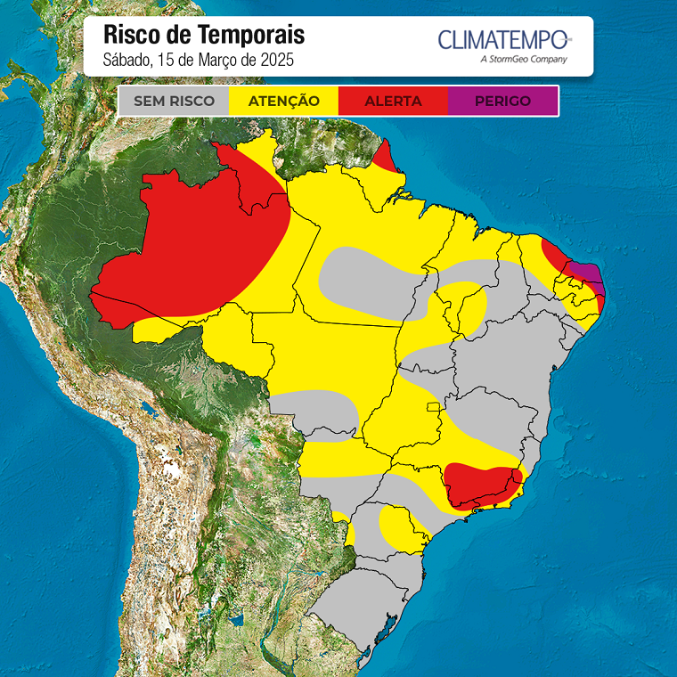 Imagem Previsão do tempo para o último fim de semana do verão