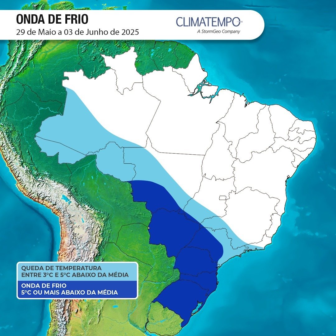 Imagem da notícia Primeira onda de frio de 2025 está chegando