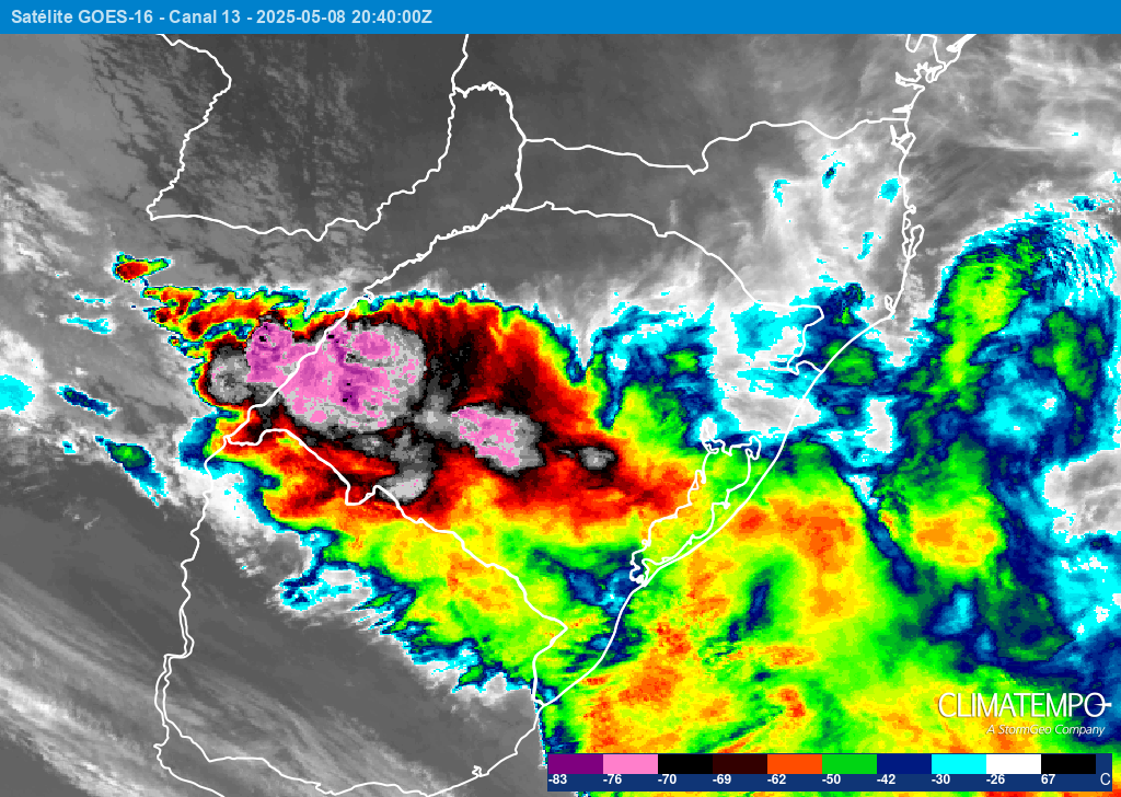 Imagem da notícia Rio Grande do Sul em alerta para temporais nesta sexta-feira