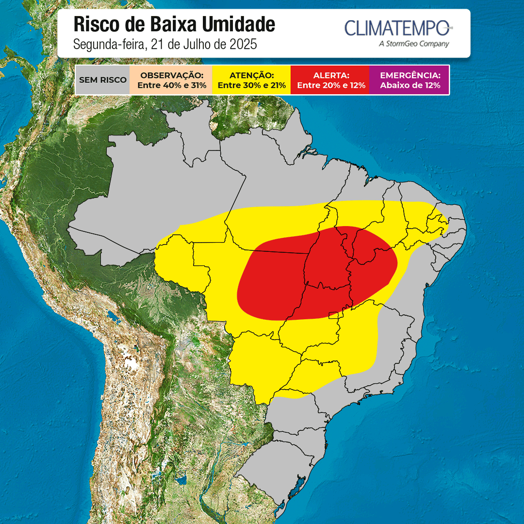 Ar seco no Brasil Central