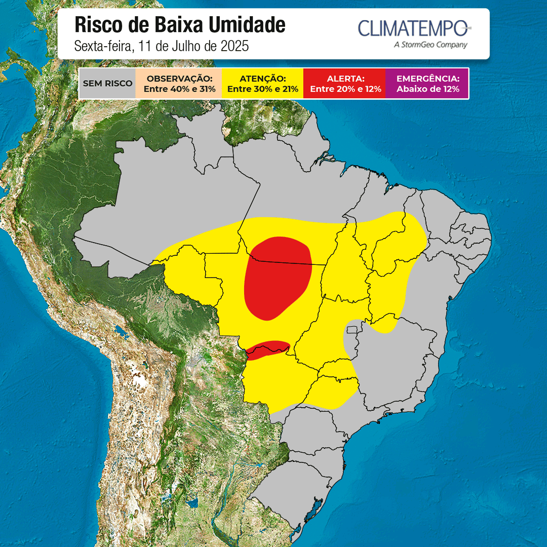 Ar seco no Brasil central