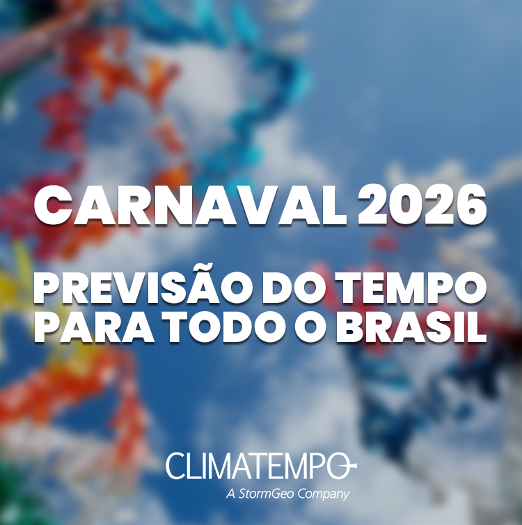 Previsão do tempo para o carnaval 2026