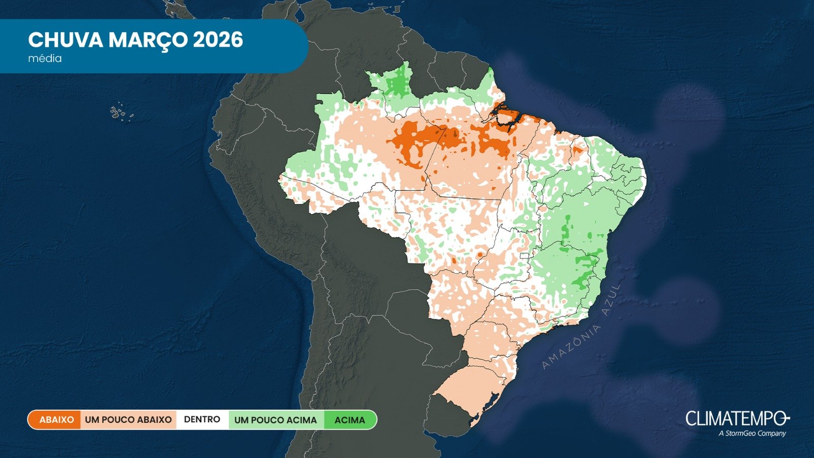 Clima em março de 2026 – previsão para todo o Brasil