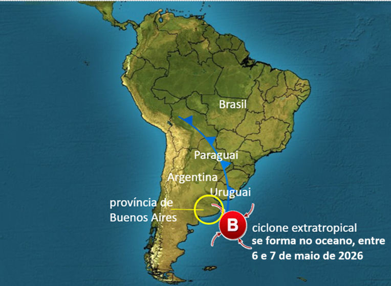 Brasil terá fortes rajadas de vento entre 6 e 10 de maio
