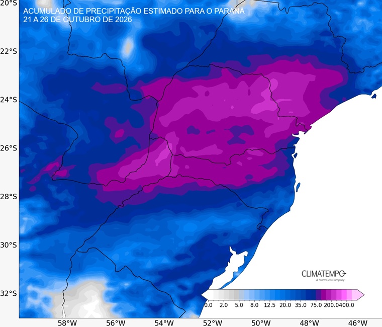 Paraná terá novo período de chuva muito volumosa e mais transtornos para a população